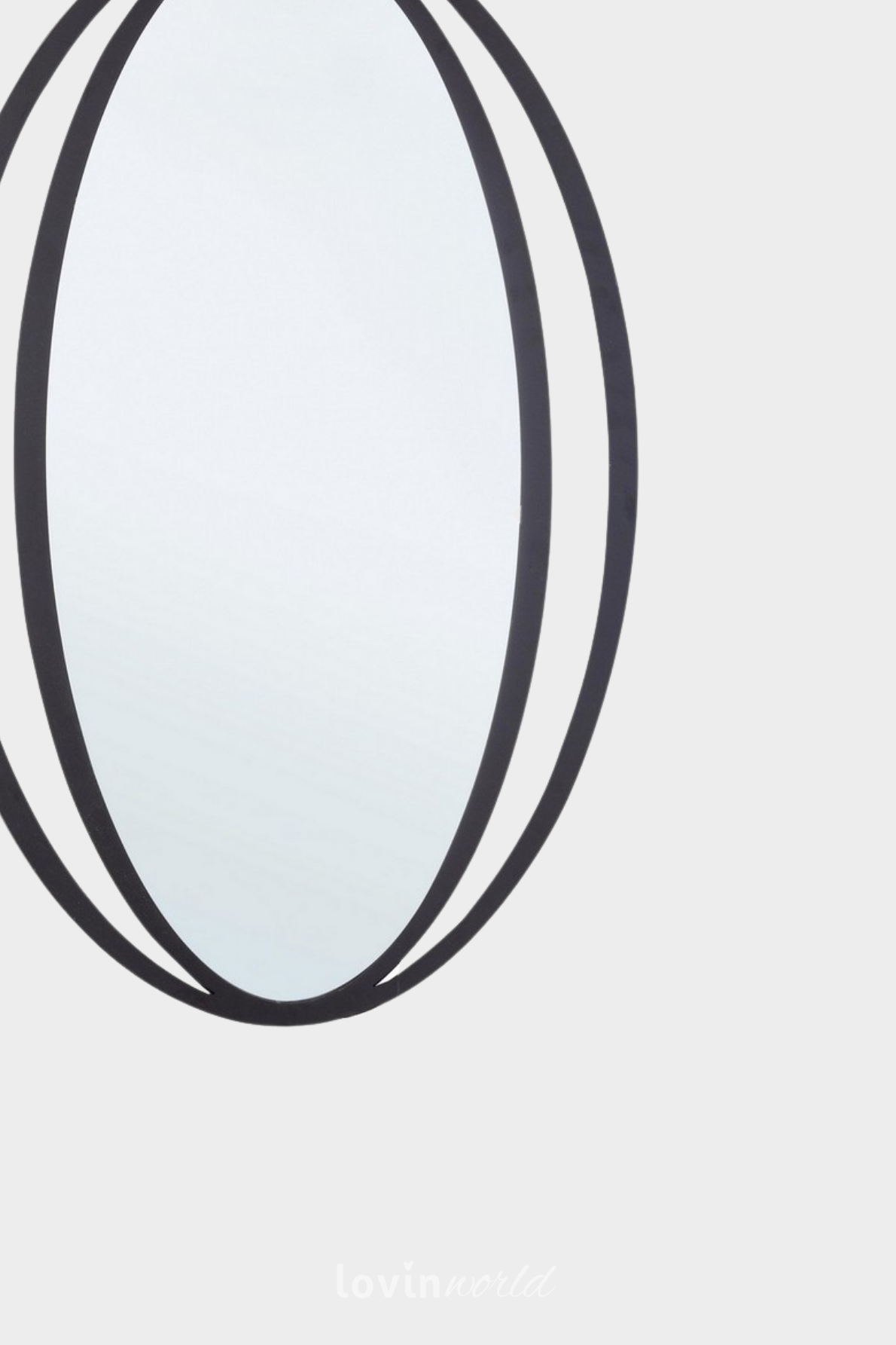 Specchio Nabila in colore nero-3