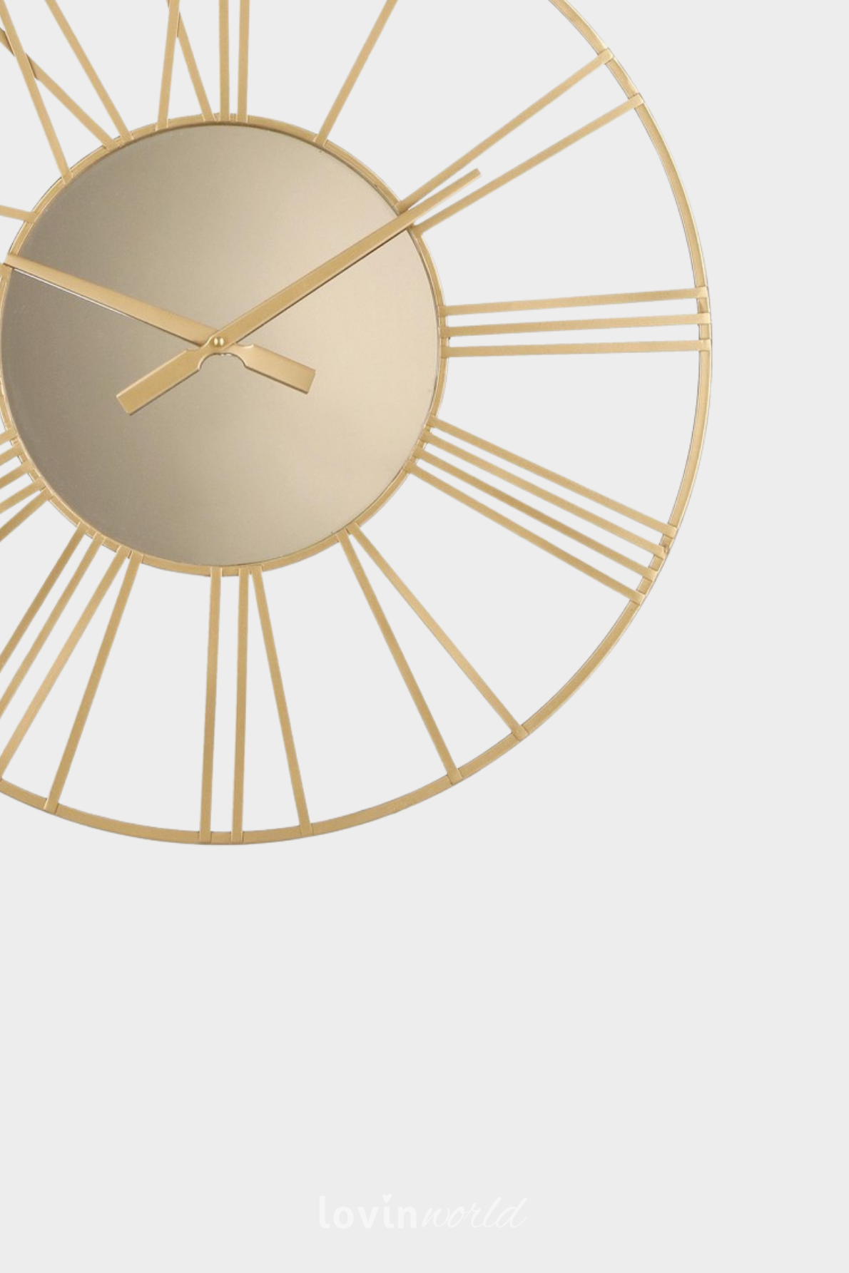 Orologio da parete Ticking in colore oro-3