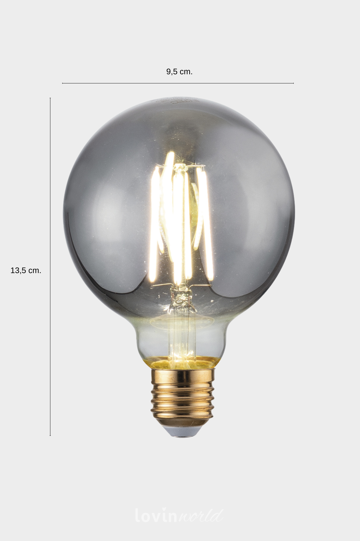 Lampadina a LED decorativa Luxa-S-E27-G95 B-4