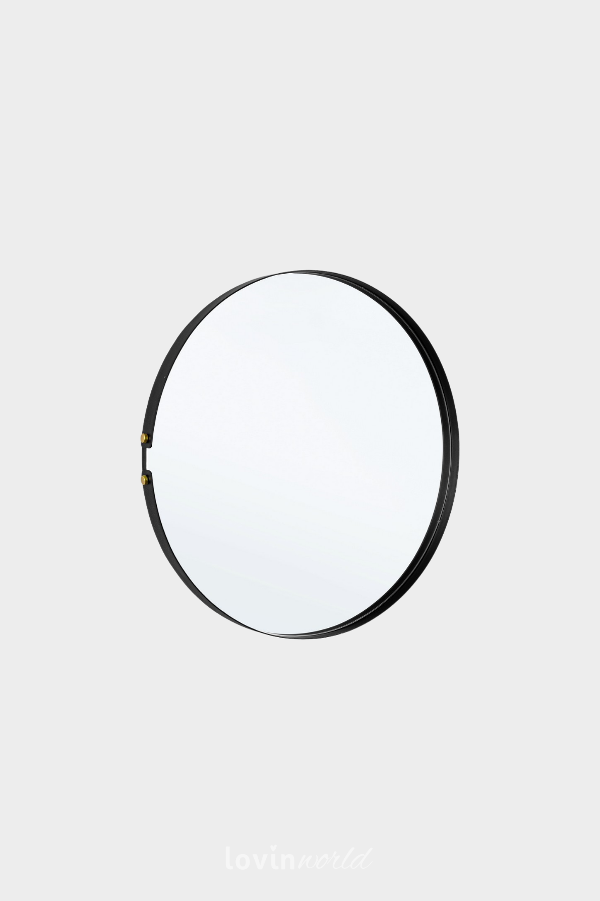 Specchio Zeina in colore nero 66x4 cm.-2