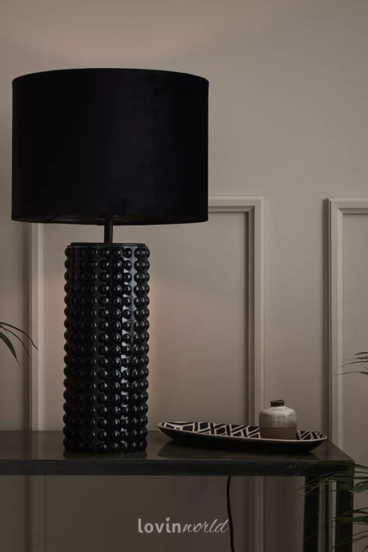 Lampada da tavolo Proud, in colore nero-4