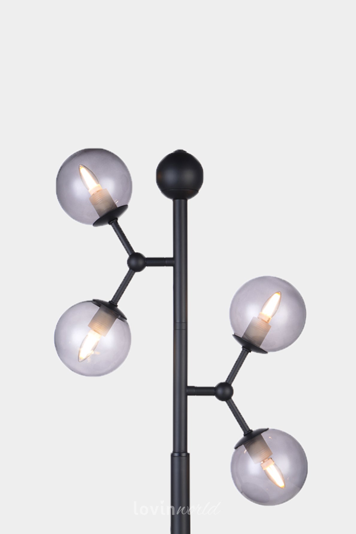 Lampada da tavolo Atom, in colore nero-LovinWorld